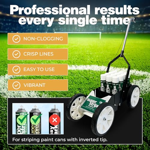 Athletic Field Marking Kit with 12 Cans - White