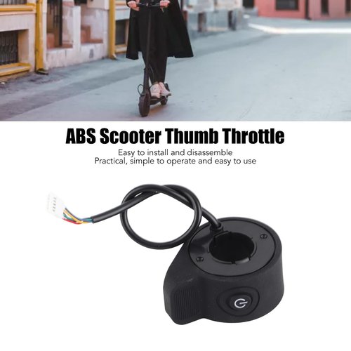Gonetre Electric Scooter Thumb Throttle Electric Scooter Thumb Throttle Abs Single Button Electric Scooter Throttle Speed Control