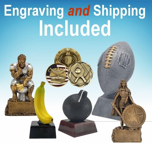 Decade Awards Metal Cup Trophy - Engraved Corporate Love Award | Gold or Silver (10-14.5 Inch) - Customize Today