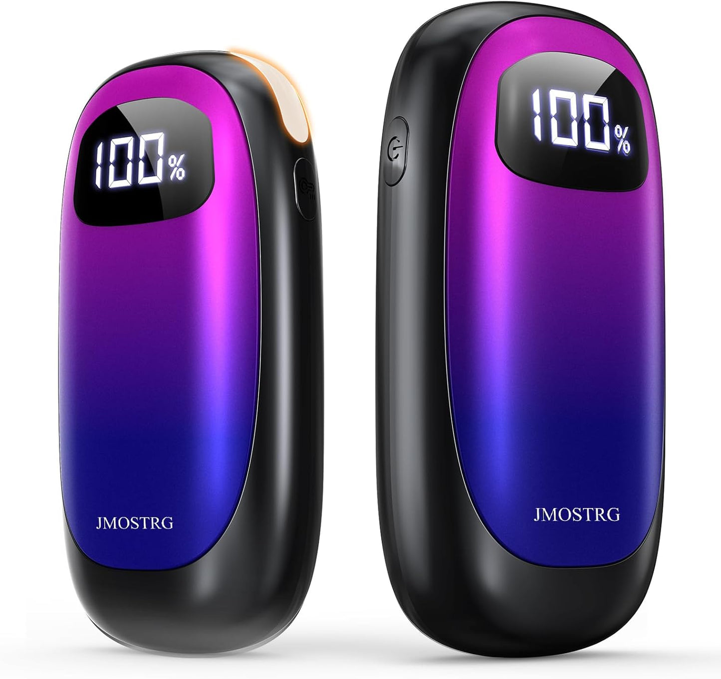 Skiennix Rechargeable Hand Warmers - Dual-Sided Heating with LED Display & Flashlight, Max 127℉, 13Hrs Battery Life