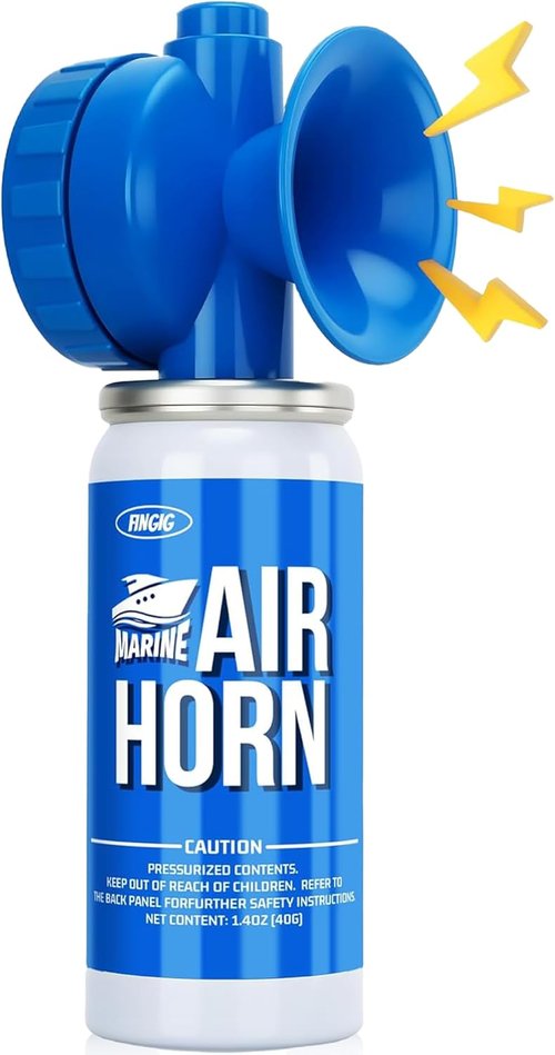 Fingig 1.4oz Boat Air Horn - Loud Mini Safety Horn for Sports Events & Celebrations