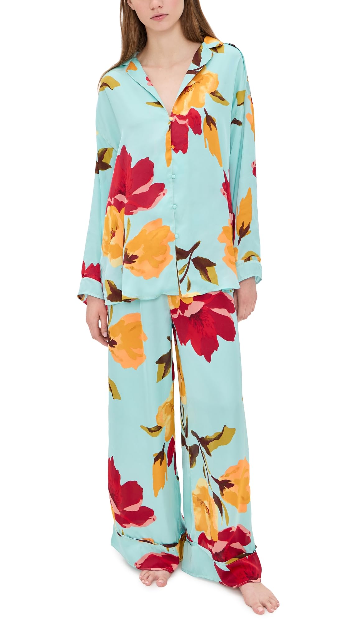Free People Women's Dreamy Days Pajama Set, Bloomrush Print, XS