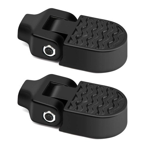 TOBWOLF 1 Pair Mini Bike Rear Pedals, 3.1x1.6 in / 8x4cm Aluminium Alloy Folding Bike Pegs, Non-Slip Bicycle Footrests, Foot Plates Pedals for Folding Mountain Bike, Foldable Bicycle