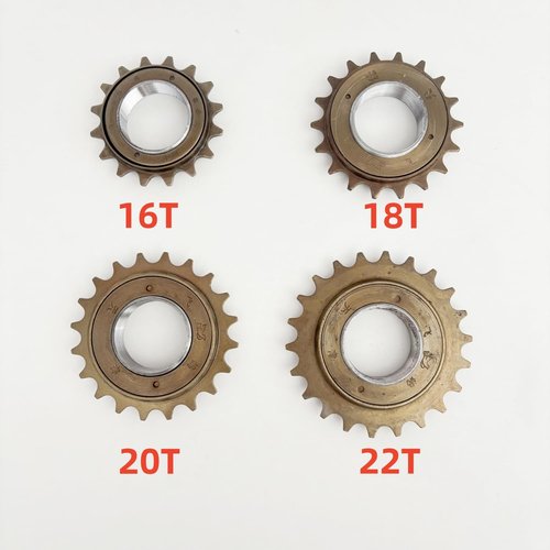 AUTES 20T Bikes Freewheel, Bike Flywheel Sprocket 20 Teeth Metal Single Speed Threaded Type Freehub Replacement Part