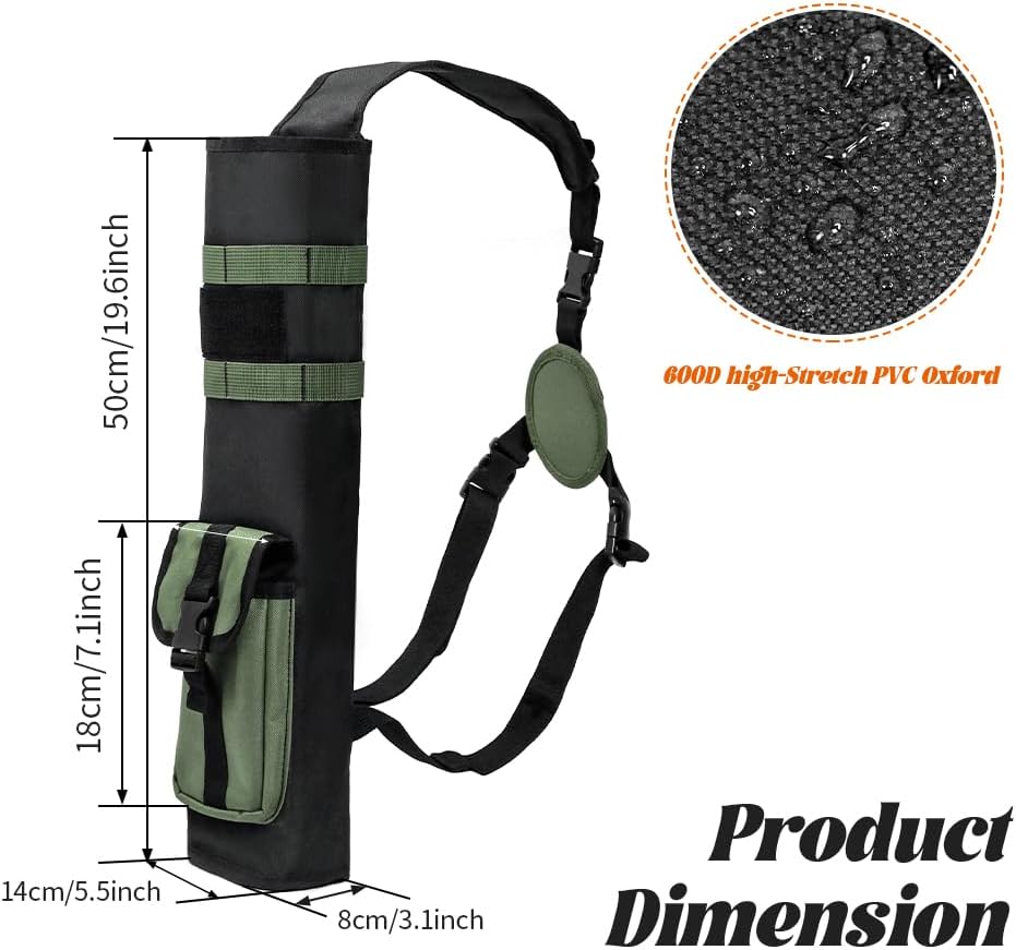 PSKOOK Archery Back Arrow Quiver - Lightweight Design for Easy Carrying | Perfect for All Archers