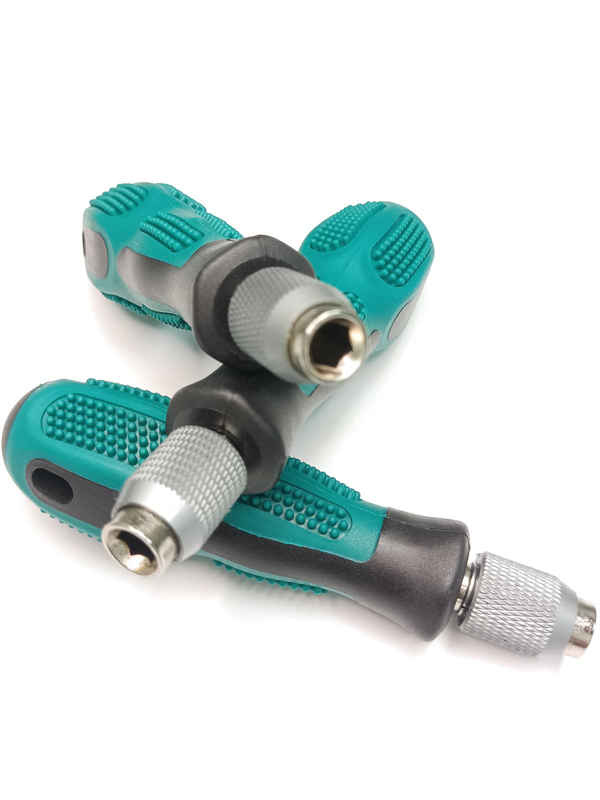 Bit Driver Handle,2 Pieces 1/4 inch Hex Quick Release Change Handle,6.35mm Hex Screwdriver Bit Holder Handle Set with Non-slip Handle Screwdriver Bit Holder