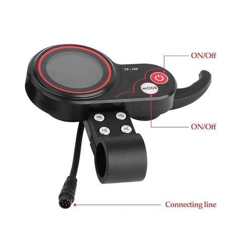 Alomejor Electric Scooter, LCD Display Throttle with Thumb Control, Automatic Timer, 6 Pin Panel for M4 Scooter, Commuting and Recreation