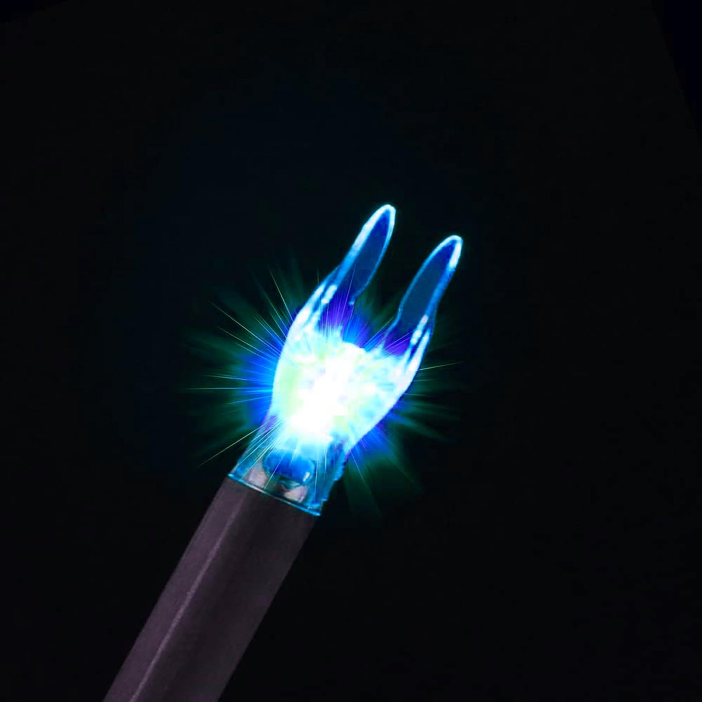 KEAUP G Lighted Nocks 6 PCS with X Bushing for Arrows with .165.204 Inside Diameter with ON/Off Switch LED Nocks Archery Nocks (Blue)