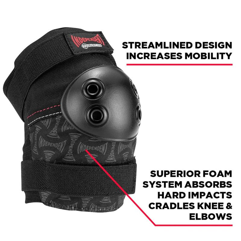 187 Killer Pads Skateboarding Knee Pads, Elbow Pads, and Wrist Guards, Six Pack Pad Set, Independent, Junior