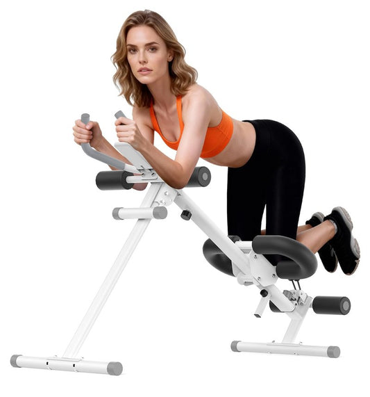 5 in 1 ab machine for stomach workout, adjustable ab trainer machine with LCD Monitor, Foldable ab workout machine With Knee and Back Protection, Load Capacity 400 LBS, Unisex, Black