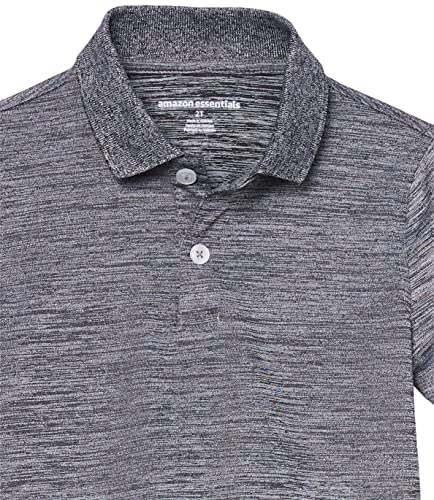 Active Performance Polo Shirt for Boys - 2T Grey Space Dye