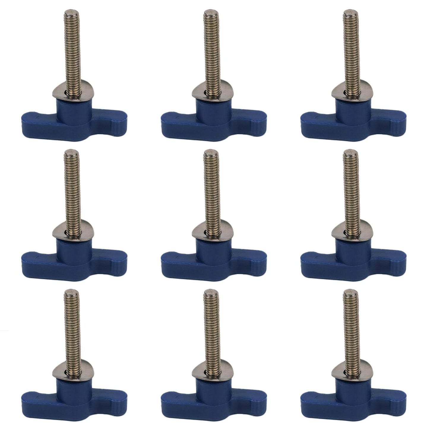 LandTale Stainless Flat Head Screws - #10-24 x 2 (9 Pack) Universal Fit Shower Stool Tool-Free Replacement