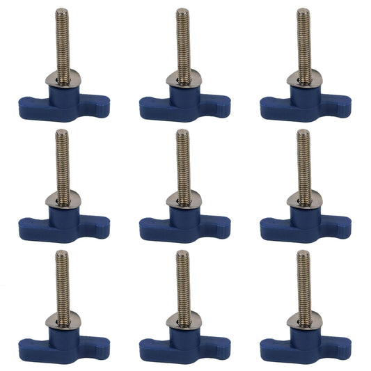 LandTale Stainless Flat Head Screws - #10-24 x 2 (9 Pack) Universal Fit Shower Stool Tool-Free Replacement