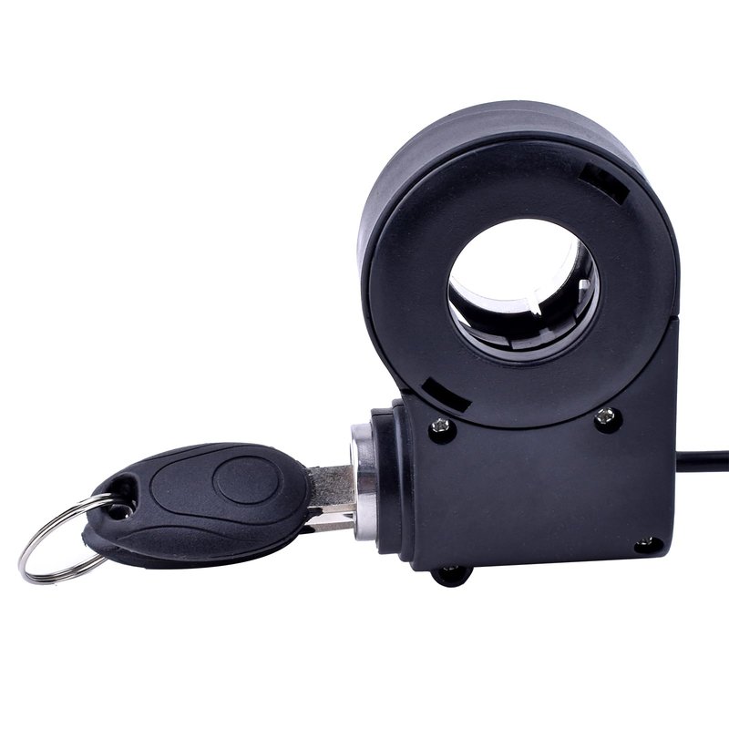 Universal Bike Key Ignition 12V-96V Ebike Ignition Switch with Key Superior Anti-Theft Electric Scooter Key Switch 2 Wires Electric Scooter Ignition Lock Key Switch Scooter Key Ignition Replacement