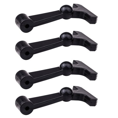 gtpartes 4 Pcs Heavy Duty Cooler Latches Replacement Compatible with YETI Tundra RTIC and Other Related Coolers Lid Latch Parts Accessories Ergonomically Improved Design Black