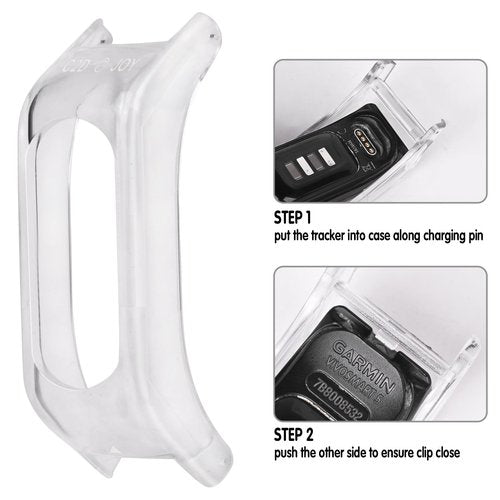 C2D JOY Elastic Nylon Bands Compatible with Garmin Vivosmart 5 tracker Replacement Bands with Case-Black