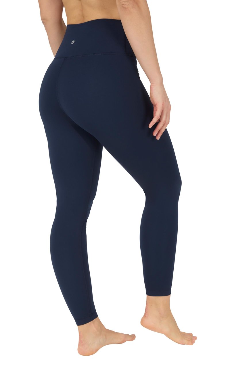 90 Degree By Reflex Women’S Fleece Lined Leggings Winter Yoga Pants | True Navy | Large