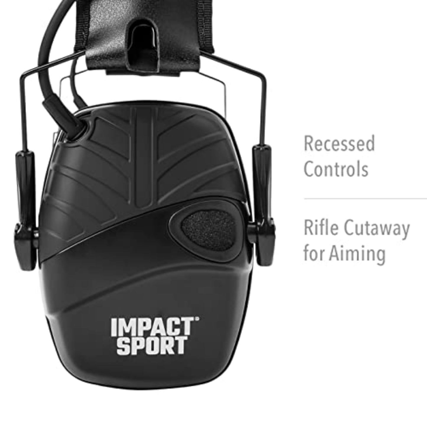 Howard Leight Impact Sport Electronic Earmuff, Med/Large, Black (R-02524) (Pack of 6)