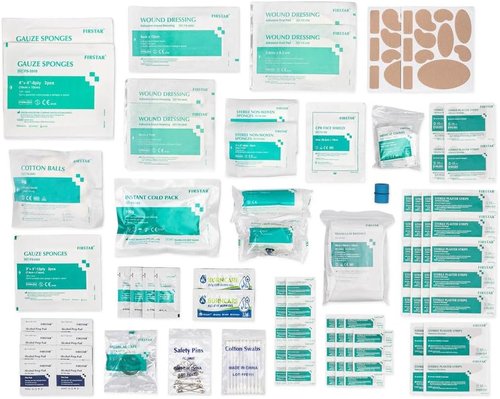 First Aid Kit Refill Supplies | 154-Piece Restock & Replacement Pack for Emergency Care