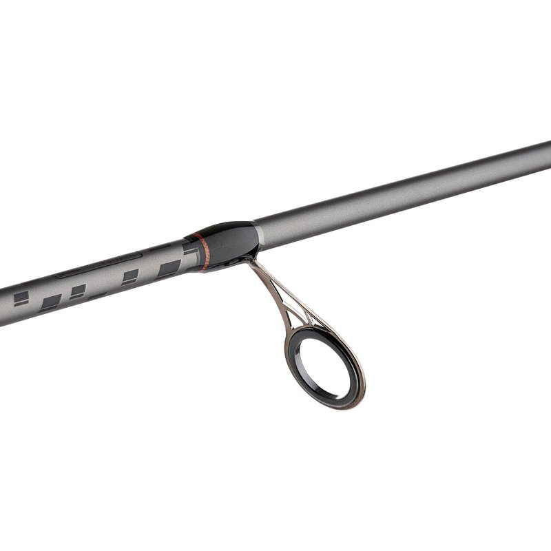Abu Garcia 6'6" Vengeance Spinning Fishing Rod, 1-Piece Rod, Medium Rod Power, Fast Action, Custom Ergonomic Reel Seat, Comfortable EVA Handle, 24-Ton Graphite Blank