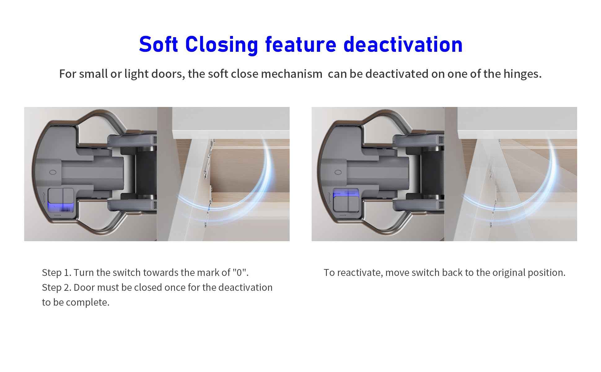 Burks Hinges 10 Pack 1/2'' Overlay Soft Close Hinges for Kitchen Cabinets - Stainless Steel, Anti-Rust, Self Closing Concealed Hinges, Installation Instruction and Screws Included
