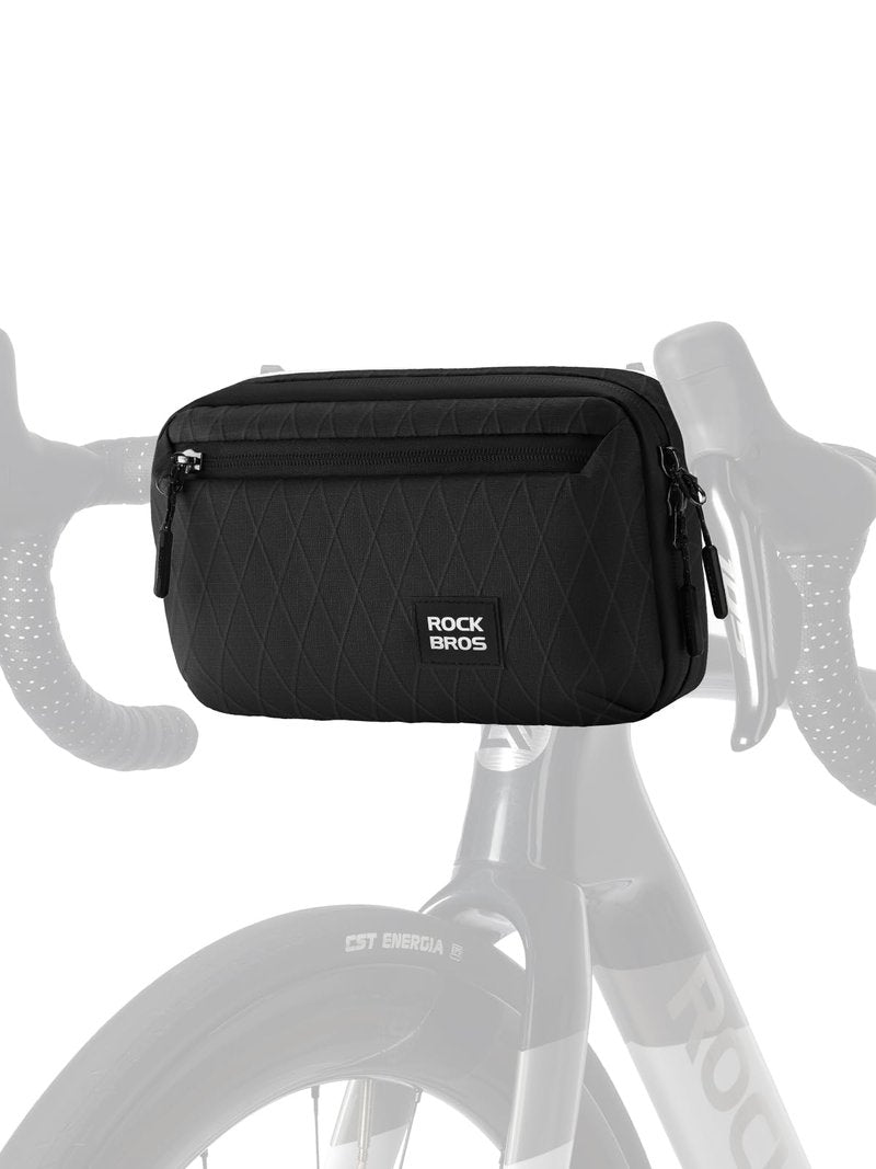ROCKBROS Bike Handlebar Bag, 2.1L Large Capacity Bike Front Bag, Quick Release Handlebar Bags for Bicycles Scooters, Multifunctional Shoulder Waist Bag