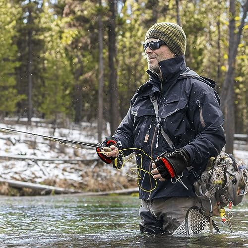 Palmyth Black Large Ice Fishing Gloves Convertible Mittens with Thinsulate - Warm Winter Men Women