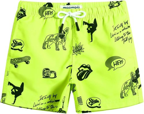 Maamgic Boys Swim Trunks - Stylish Toddler Swim Shorts for Little Boys | Comfortable Bathing Suit