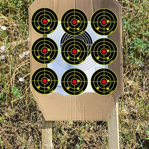 4 Inch Splatter Target Stickers - Adhesive Shooting Targets, 400 Pack