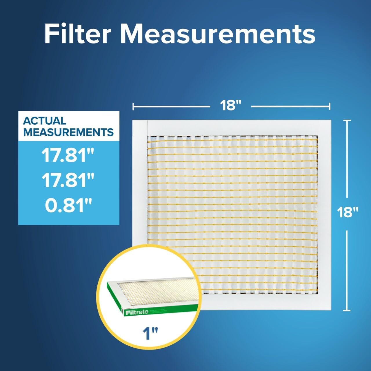 Filtrete 25x25x1 MPR 700 Air Filter - MERV 8, 3-Month Pleated Electrostatic, 6-Pack