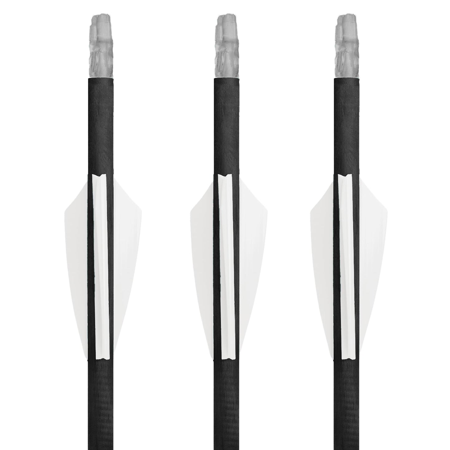 TAC Vanes Driver Arrow Vanes | Archery Fletching for Compound & Crossbow | Durable, Lightweight, High Accuracy, White 100 Pack