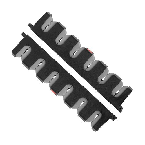 Simple Deluxe Horizontal Fishing Rod Holders Wall-Mounted – Simple Deluxe Fishing Rod Rack Great Fishing Pole Holder for Garage, Fishing Rod Rack Holds Up to 6 Rods, 13.6" Grey, 1 Pair