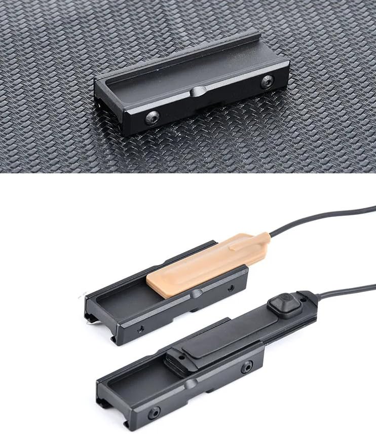 PEQ15 Laser Wire Control Pressure Pad Switch Mount CD Light Control System for Streamlight ProTac Flashlight Switch, Fit 20mm Picatinny Rail