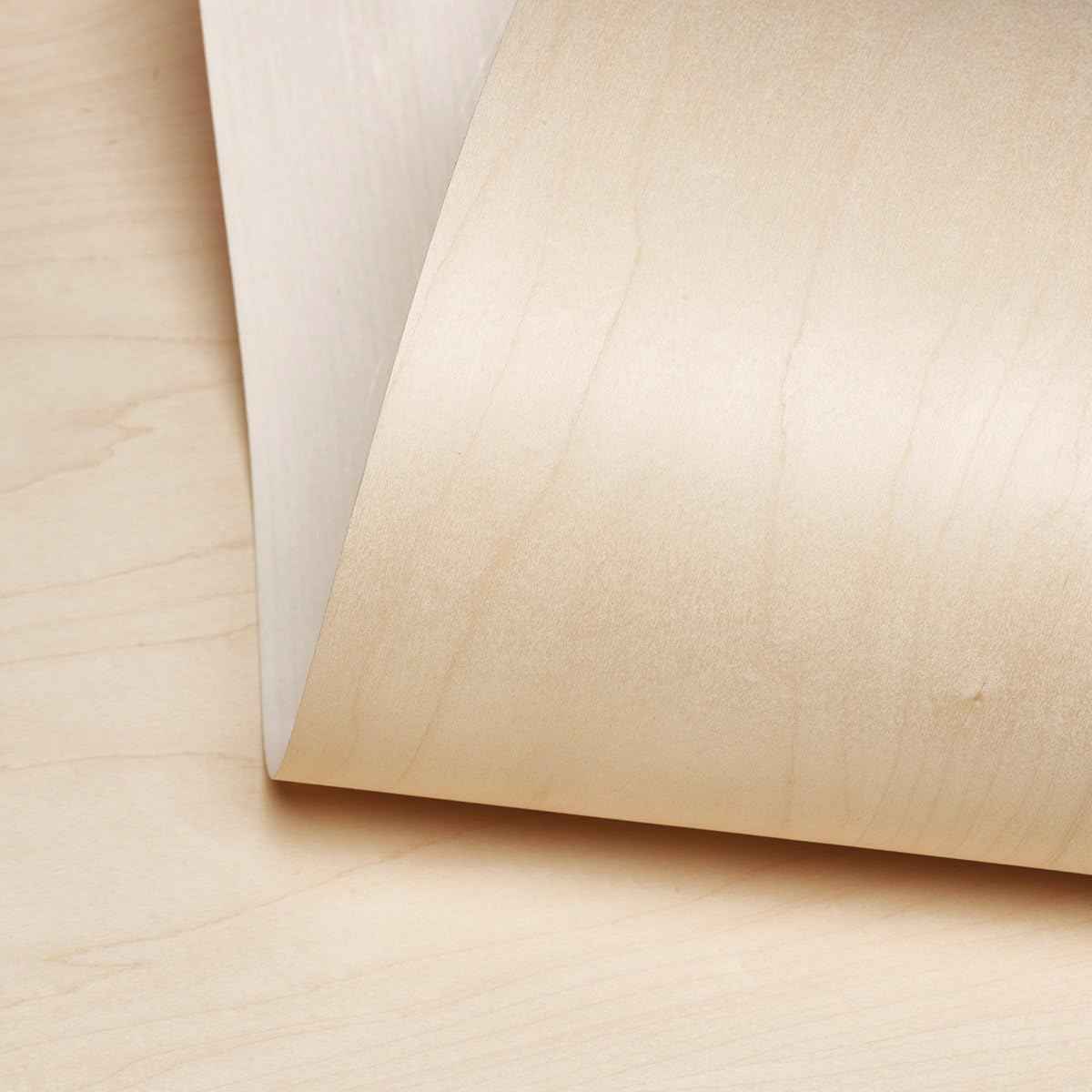 Edge Supply Maple Wood Veneer Sheet Flat Cut, 24" x 96", Non Glued, 10 mil Paper Back, A Grade Veneer Face - Easy to Apply Maple Veneer Sheet - Veneer Sheets for Restoration of Furniture