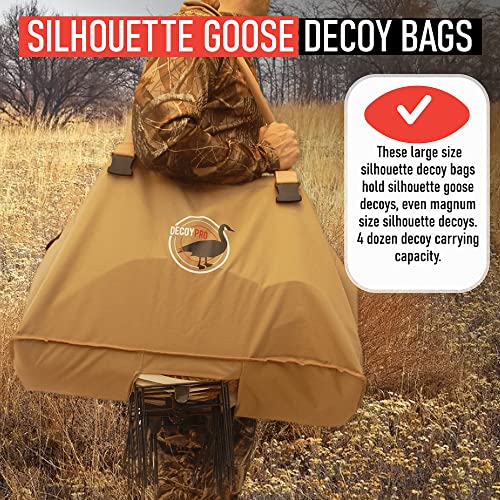 DecoyPro Silhouette Goose Decoy Bag with Padded Shoulder Strap – Large Capacity