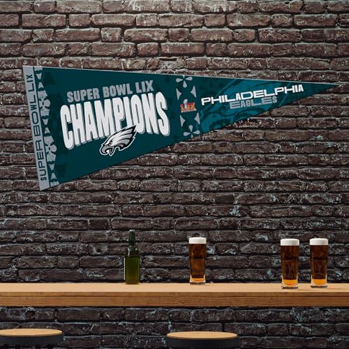 Philadelphia Eagles Super Bowl Champs Felt Wall Pennant - 12" x 30"