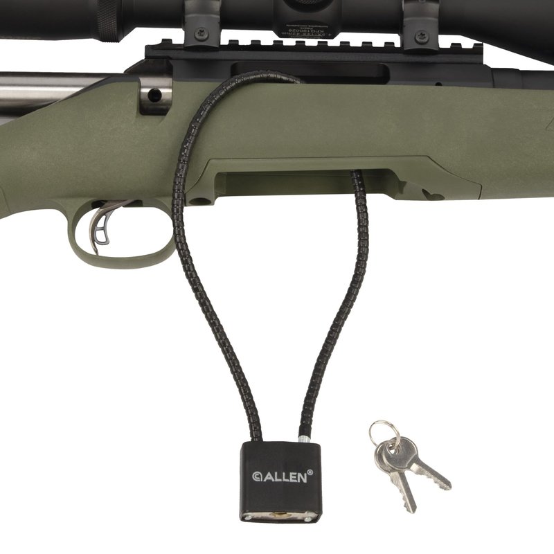 Allen Company Cable Gun Lock for Shotguns, Rifles & Handguns (2 Keys) Black, 15"