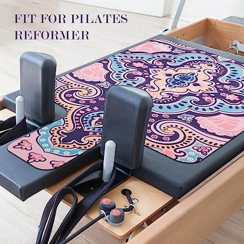Non-Slip Pilates Reformer Mat - Washable & Foldable, 1 mm Thick, Pink