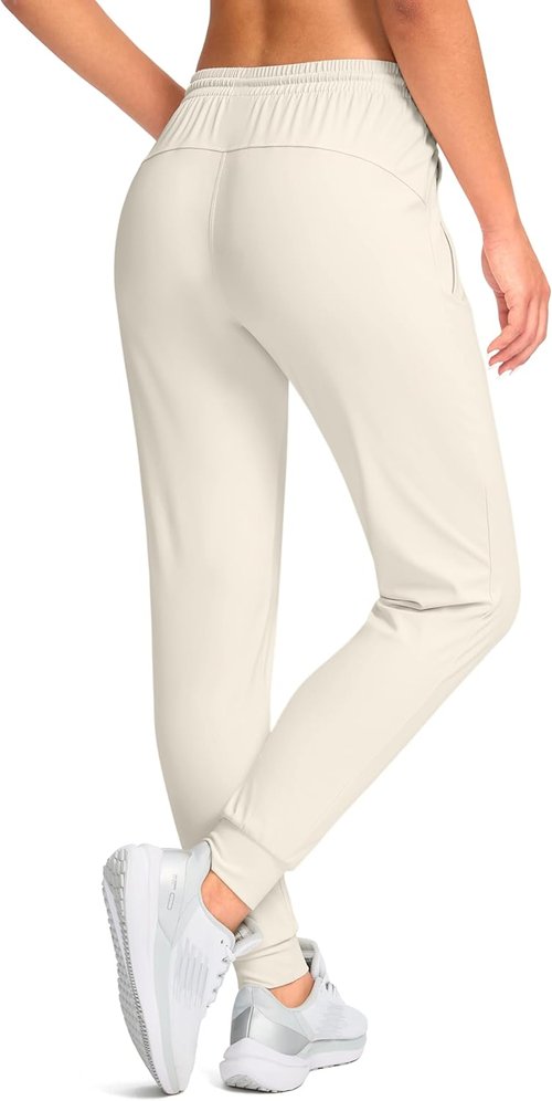 G Gradual Women's Joggers - Tapered Running Sweatpants with Zipper Pockets for Lounge & Jogging