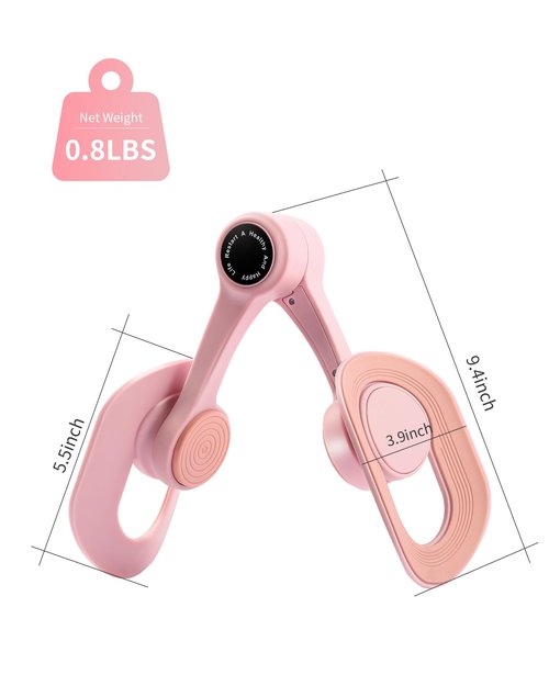 SirDone Thigh Master Kegel Exerciser - 360° Adjustable Thigh & Pelvic Floor Strengthener, Multi-Function Home Gym Equipment for Women's Inner Thigh, Hip, Leg and Arm Workouts (Pink)