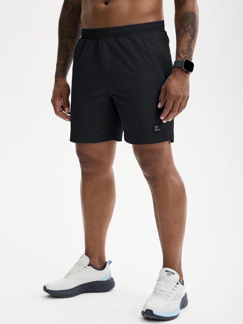 Comdecevis Workout Running Athletic Shorts for Men 7 Inch Lightweight Hybrid Gym Basketball Shorts Men L(36) Black
