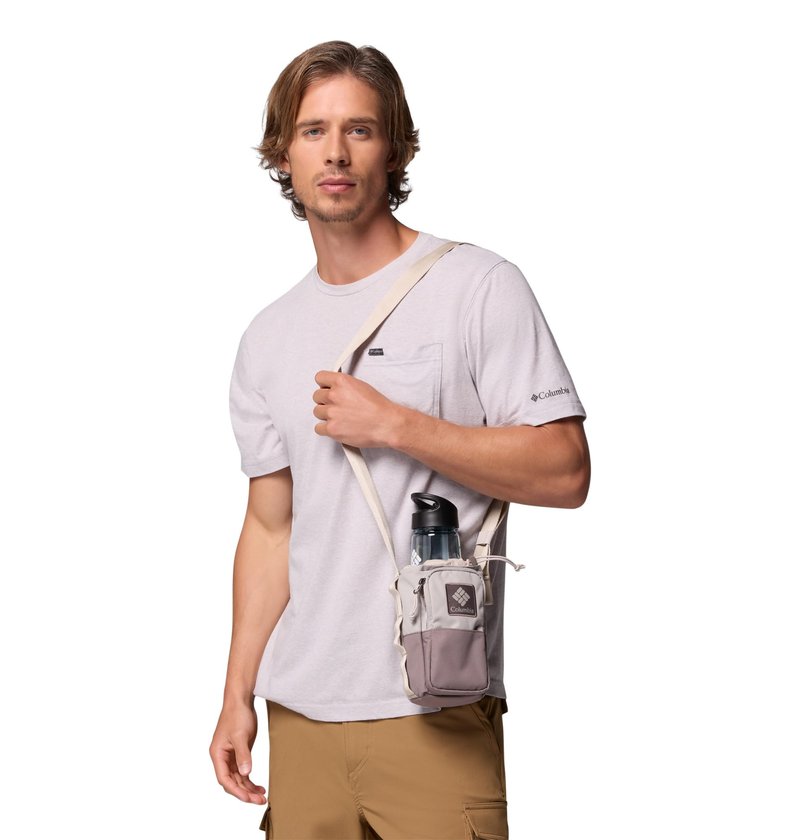 Columbia Unisex Trail Traveler Water Bottle Sling, Flint Grey/Iron/Dark Stone, One Size