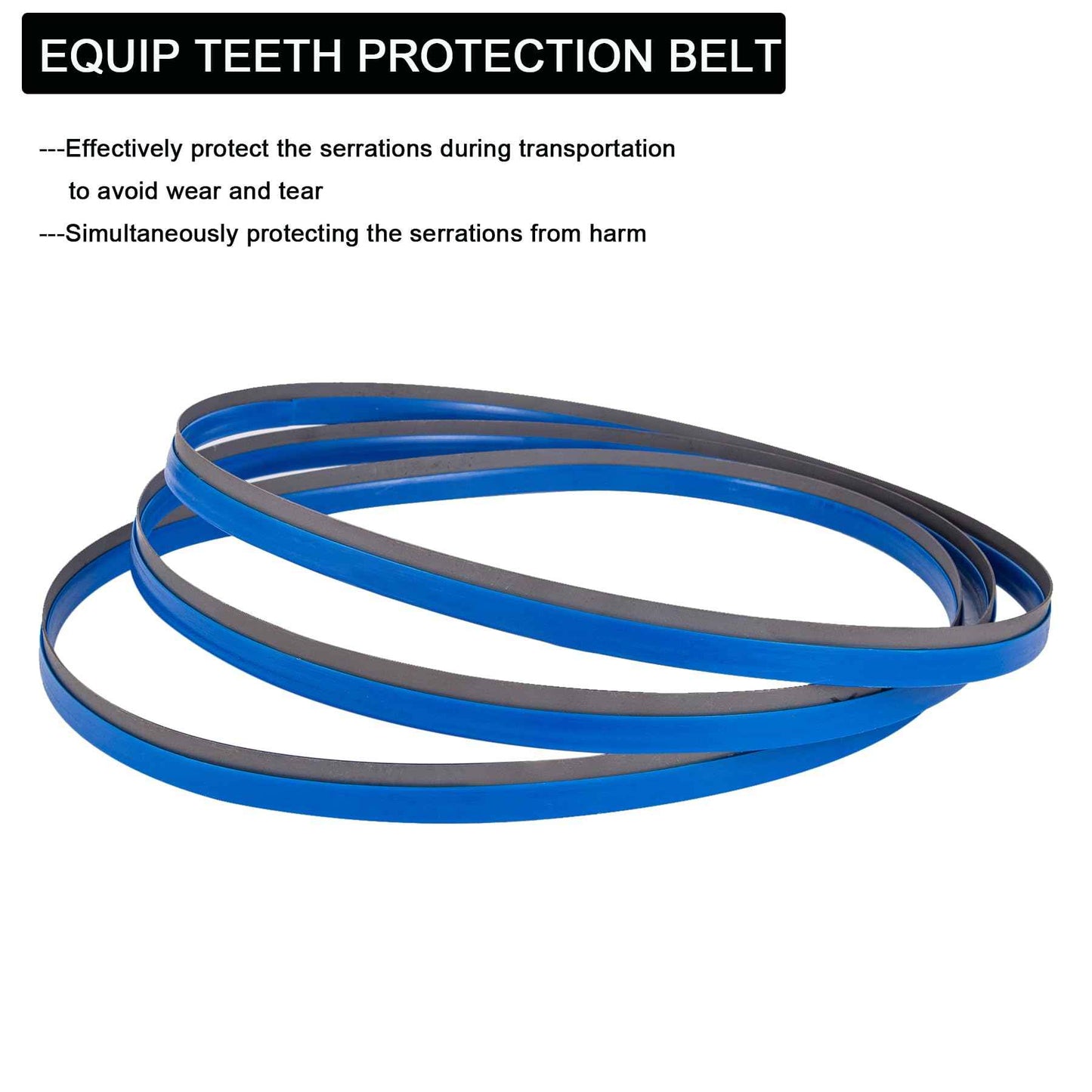 YullSorom 44-7/8-Inch Portable Bandsaw Blades 24 TPI, 44-7/8" x 1/2" x .020" Replacement for Milwaukee 48-39-0531 and DeWalt DW3984 Band Saw Blades 3-Pack