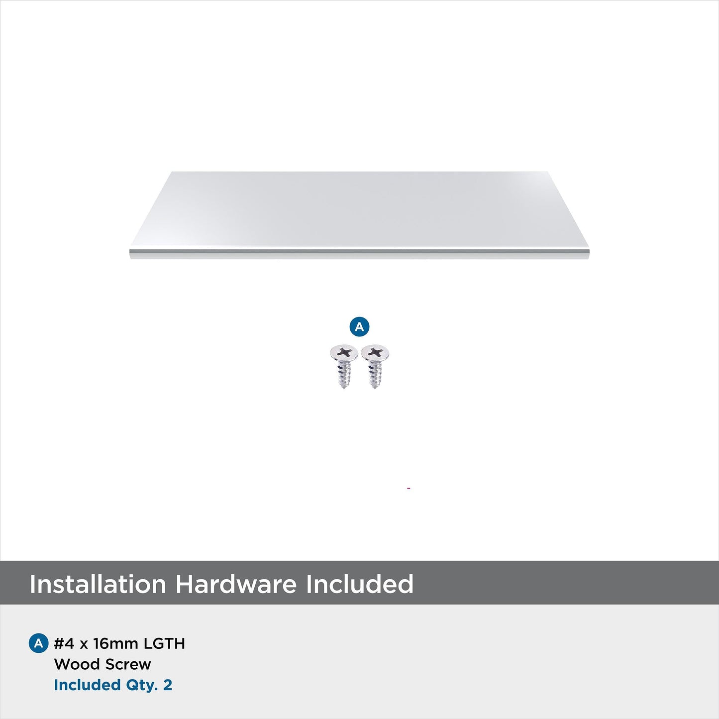 Amerock Edge Pulls 3 inch (76mm) Center-to-Center Polished Chrome Cabinet Edge Pull - 25 Pack