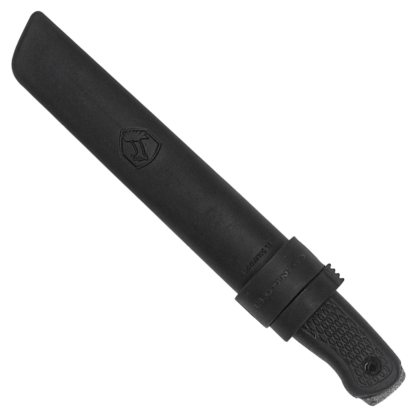Condor Tool & Knife Terrasaur Bushcraft Knife Black - 1095 High Carbon Steel - Scandi Edge - High Impact Polypropylene Sheath - 3mm Thick - 4.2in Blade - 7.1oz