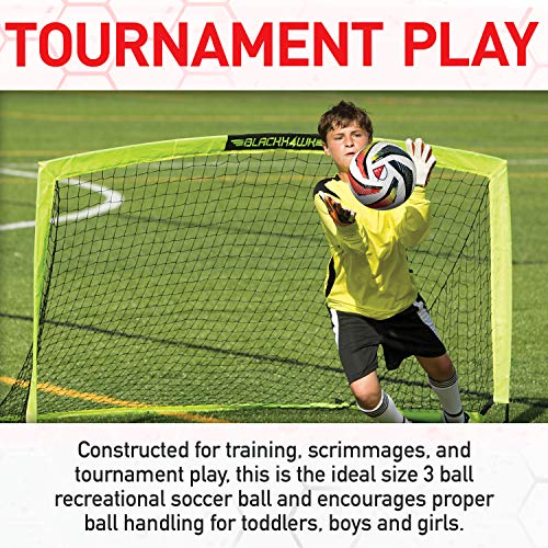 MLS Tornado Soccer Ball - Size 3 - Soft TPU Cover with Air Pump Included