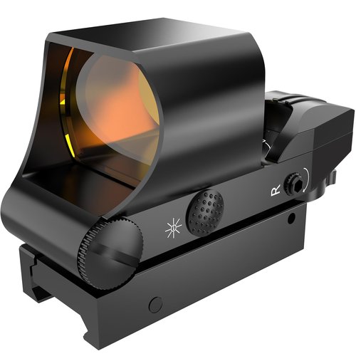 Reflex Sight, 40mm Red Dot Sight, 4 Multi-Reticle Red Dot Sight for Picatinny Rail, red dot scopes, Absolute Co-Witness