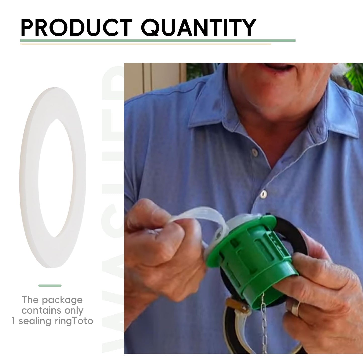 Flush Valve Seal Gasket Compatible with TOTO THU440-A, THU451, 10A-A, THU407, THU826-A – Silicone Toilet Leak Fix Seal Ring, 81mm OD / 54mm ID – Easy DIY Replacement to Stop Water Waste