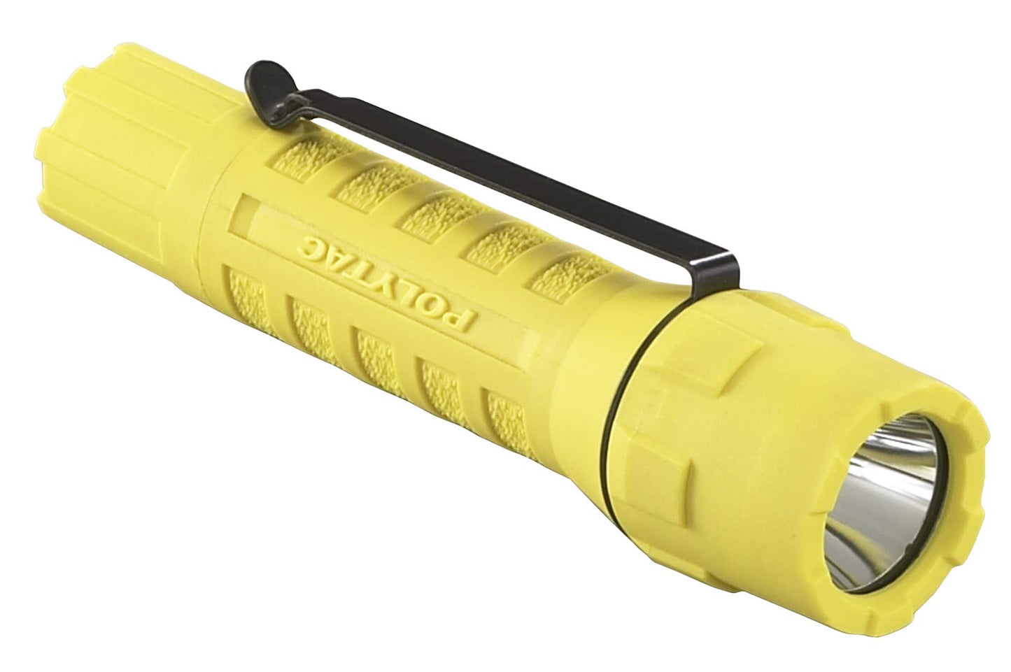 Streamlight 88854 PolyTac 600-Lumen 11500-Candela Tactical LED Flashlight with Helmet Mount Kit and Non-Rechargeable Batteries, Yellow