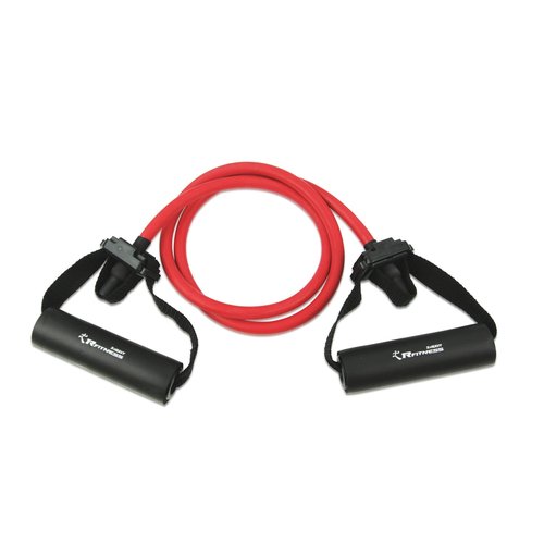 Furinno RFitness Professional Stretch Latex Exercise TUBING with Sponge Handle, X-Heavy (Red)